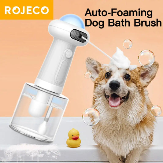 Automatic Foam Machine for Pets A smart, USB-rechargeable foam dispenser that makes bath time easy for your cat or dog. Quick, clean, and efficient grooming for a happy pet!